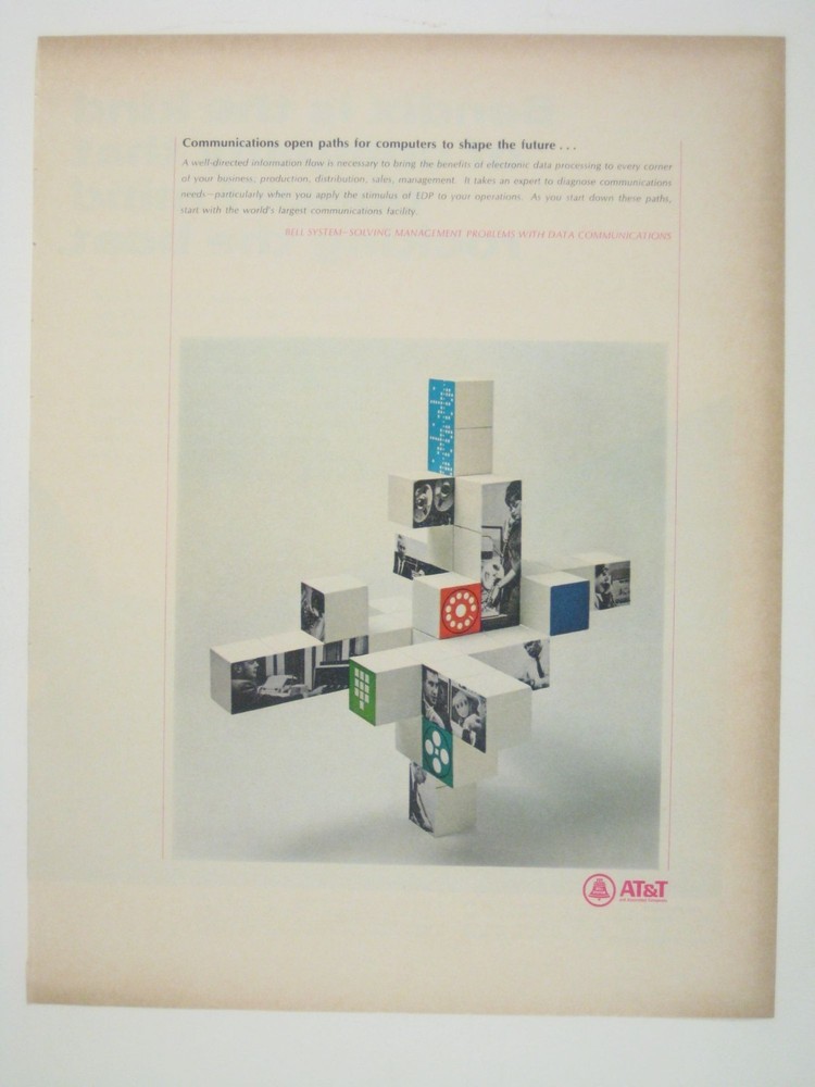 Communications Open Paths Computers Shape The Future AT&T Advertisement 1960s