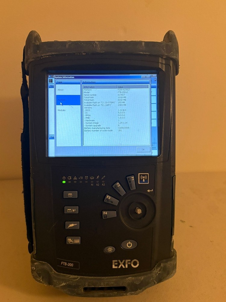 EXFO FTB-200 V2 Mainframe - No Modules