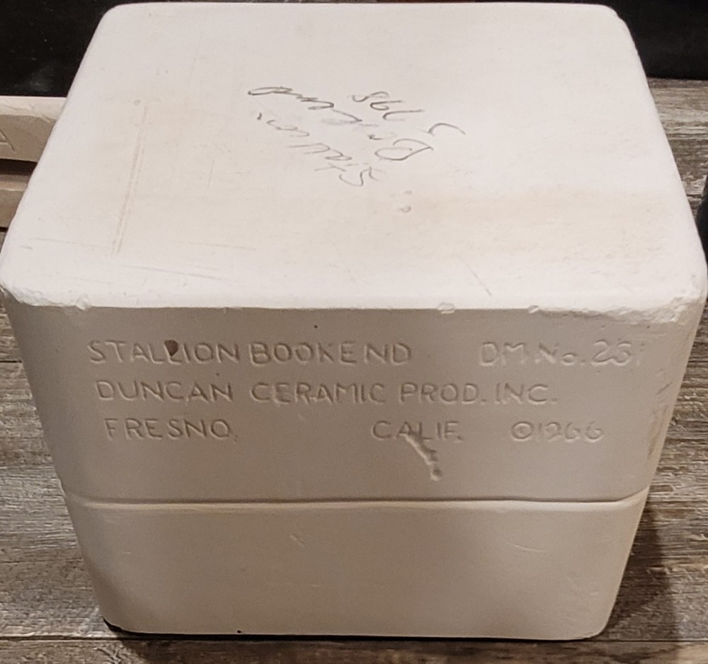 Duncan Ceramic Slip Casting Mold *Stallion Bookend* No. 261