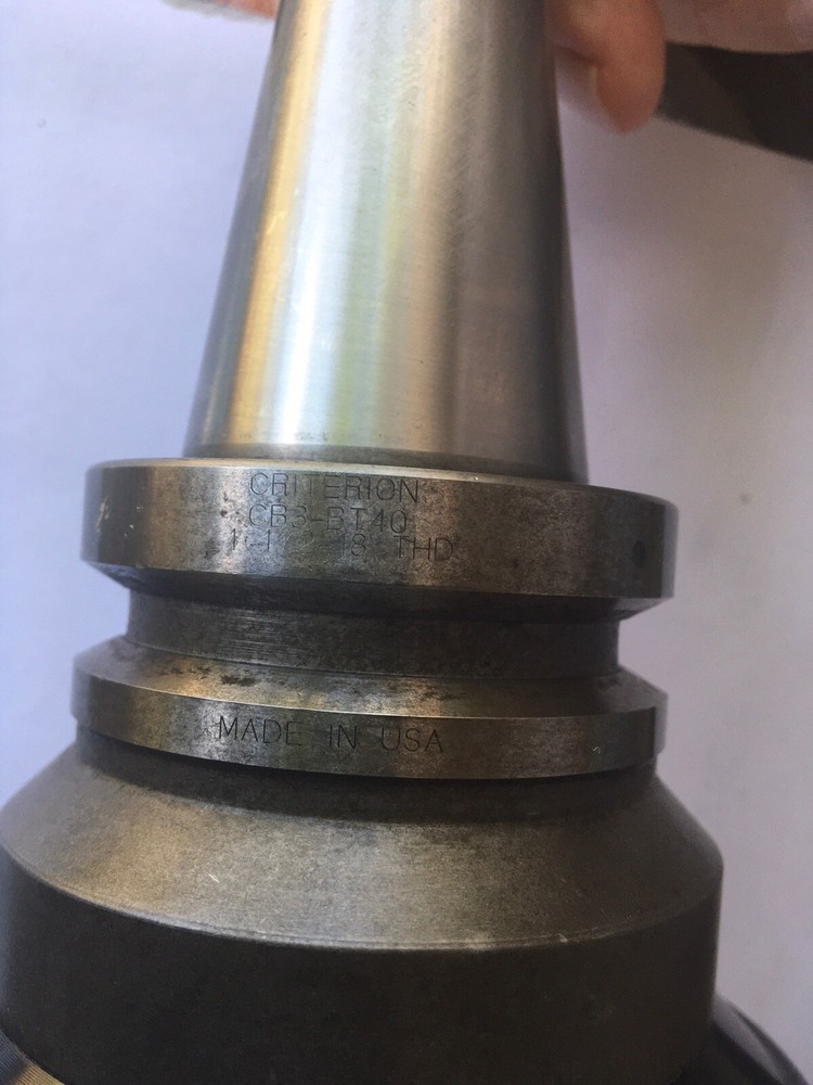 CRITERION BORING HEAD 204 E ON CRITERION BT40 HOLDER