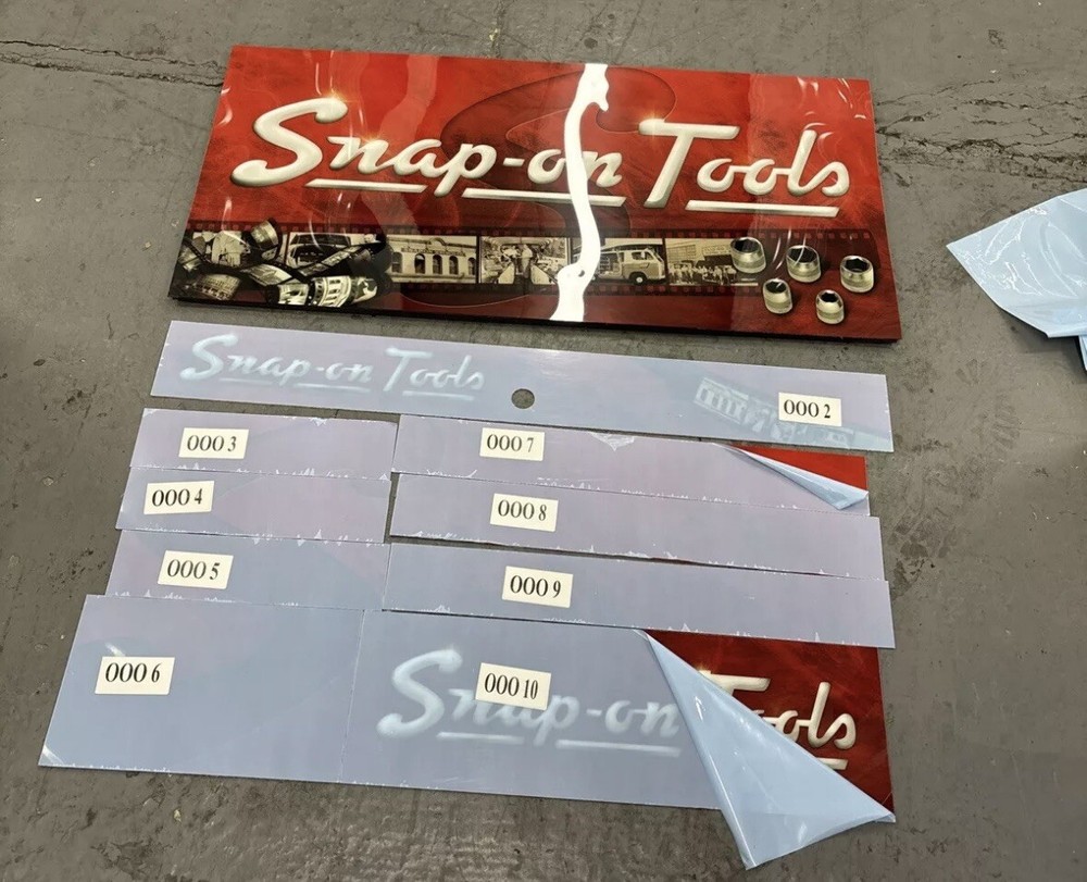 Snap On Tools Retro 40" Stack Roll Cab Chest Decals W Riser Full