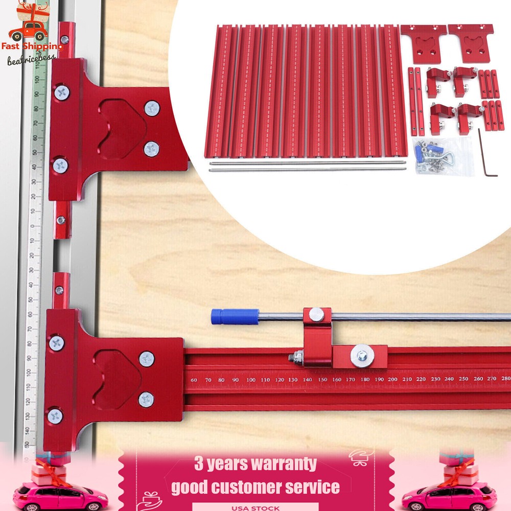 Parallel Rail Guide System Track Saw Woodworking Guide Carpentry Tool Set 120cm