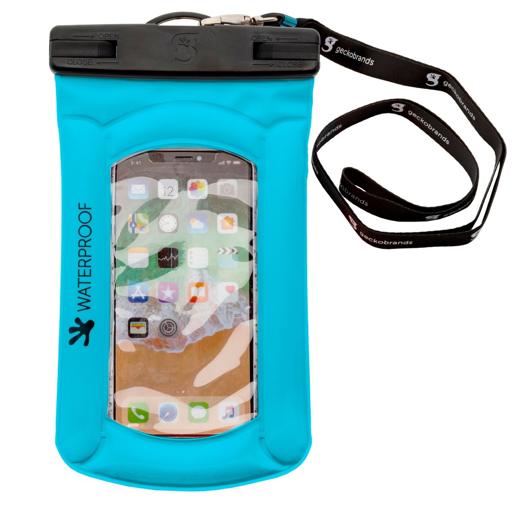 Geckobrands Float Phone Dry Bag - Blue