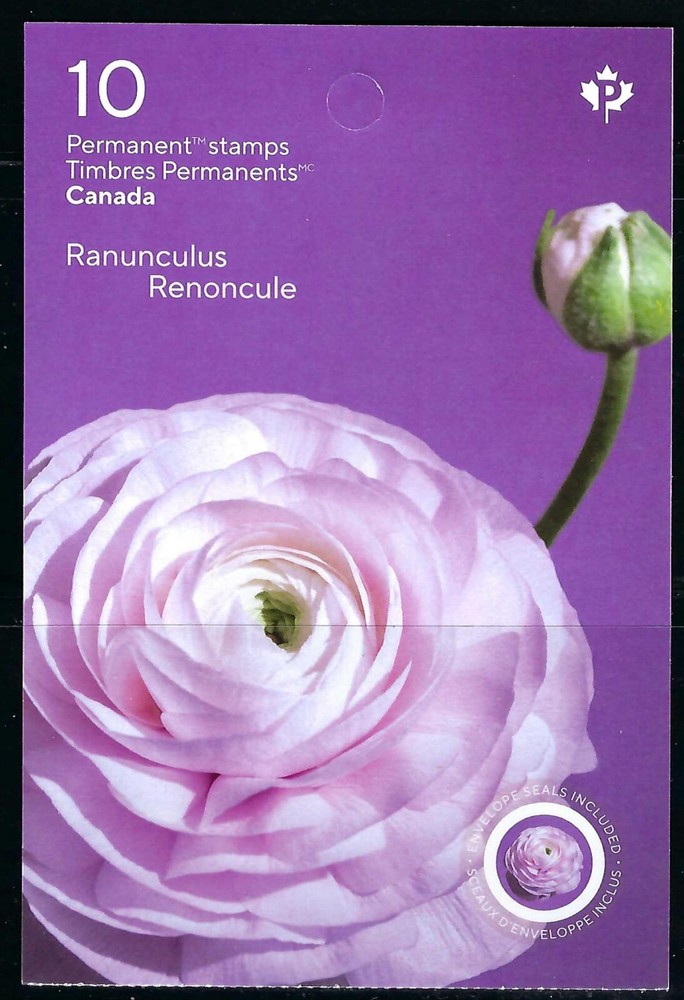 CANADA  - MINT BOOKLET - VFNH - UNITRADE BK 809 (3376a) - RANUNCULUS - 2023