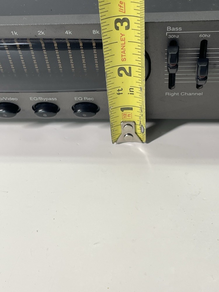 AudioSource EQ 100 Graphic Equalizer Spectrum Analyzer Tested Working RCA