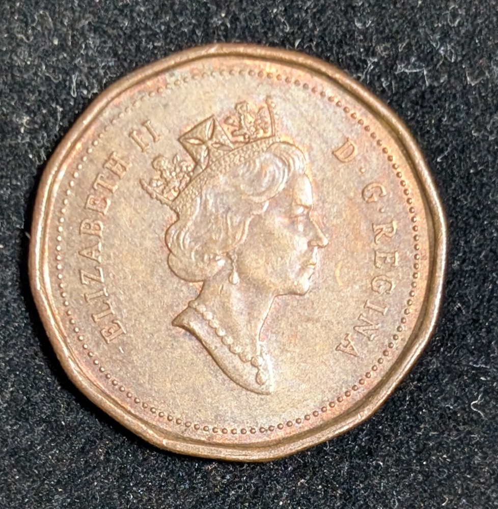 1991 Canada 1 Cent Circulated KM# 181 Brown