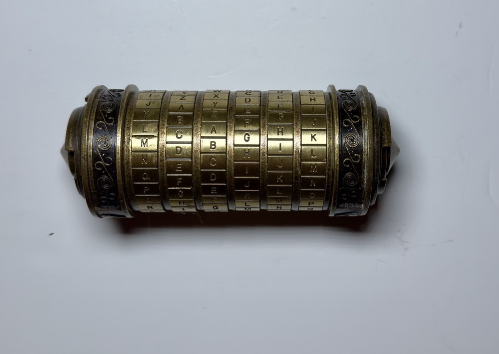 Da Vinci Code Mini Cryptex Lock Puzzle Boxes With Hidden Compartments No Rings