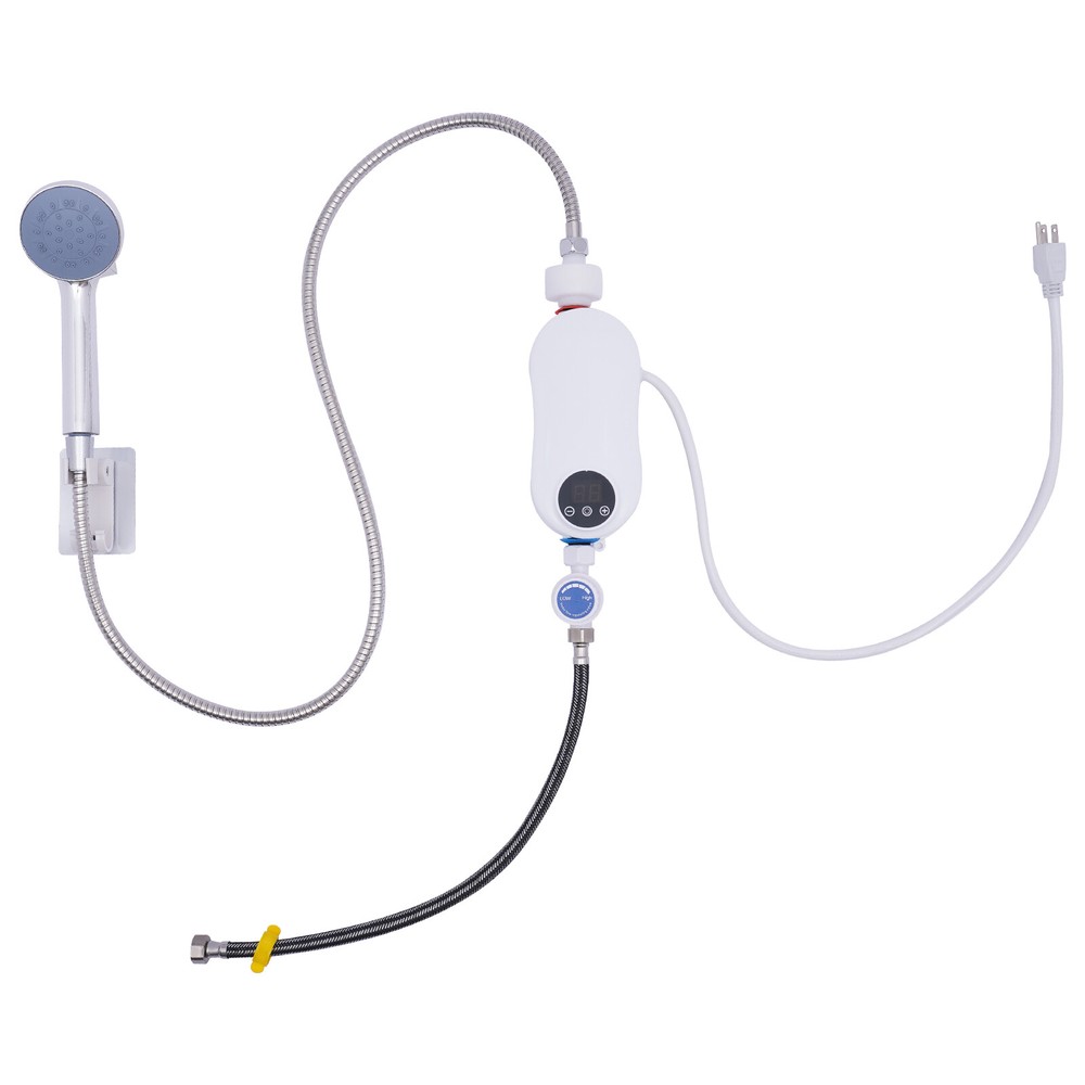 Instant Electric Bathroom Hot Water Heater White 110V 3500W