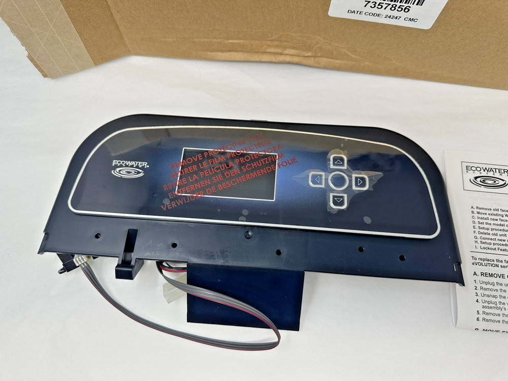 New EcoWater Controller Faceplate for Water Softener See Description for Fitment