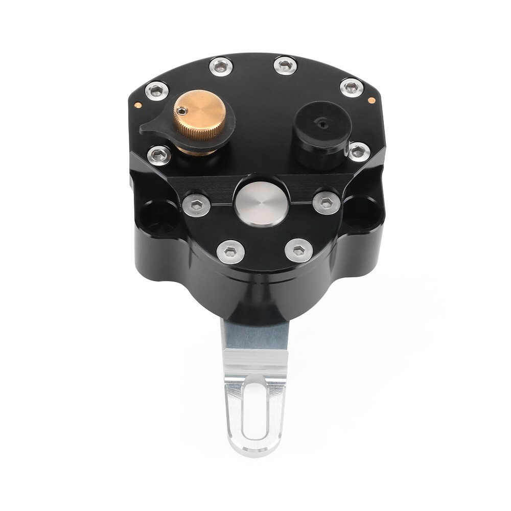 Steering Damper Stabilizer Universal Reversed Safety Control Adjustable Black
