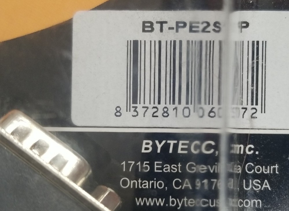 PCI Express Controller Card BT-PE2S1P BYTECC