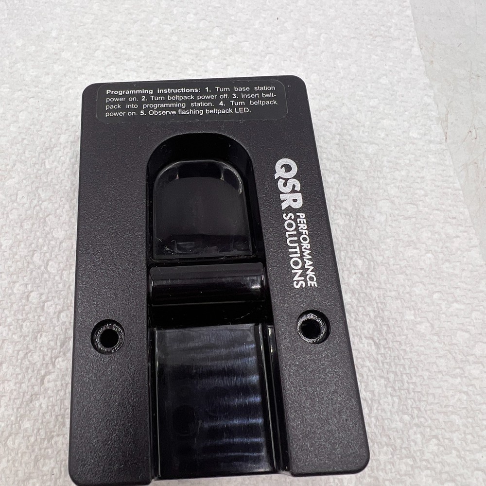 QSR Performance Solutions Drive Thru Belt Pack Programming Station Dock HME