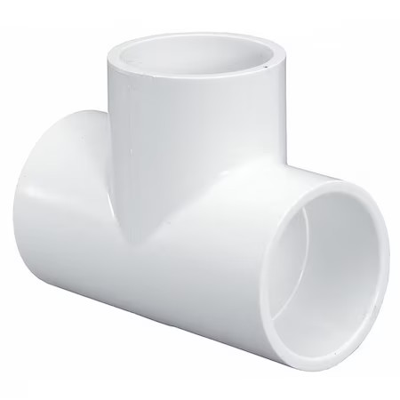 Pvc Tee, Socket X Socket X Socket, 6 In Pipe Size, 401060
