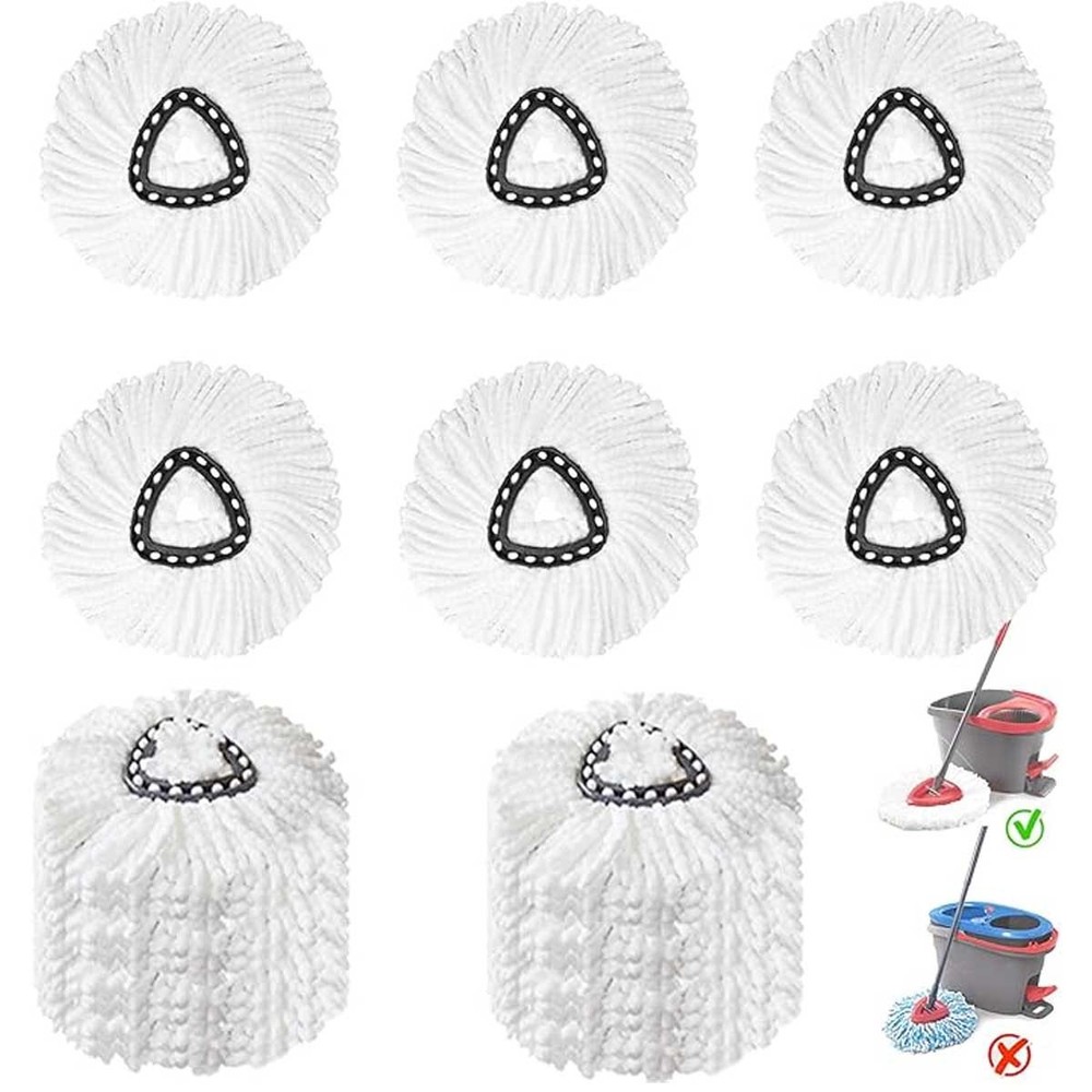 Spin Mop Replacement Head Mop Refill For Ocedar Triangle Swivel Mops