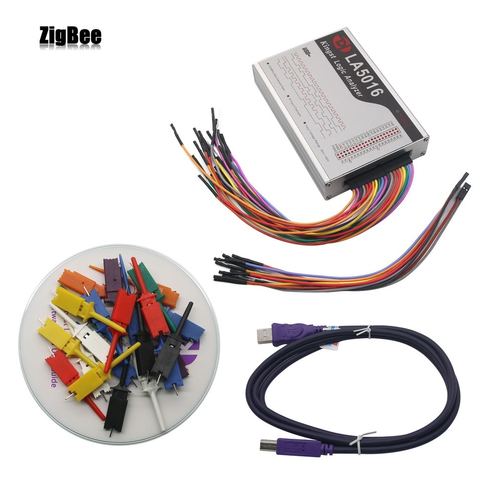 LA5016 USB Logic Analyzer 16 CH Max Sampling Rate 500M 10G Depth Adjustable