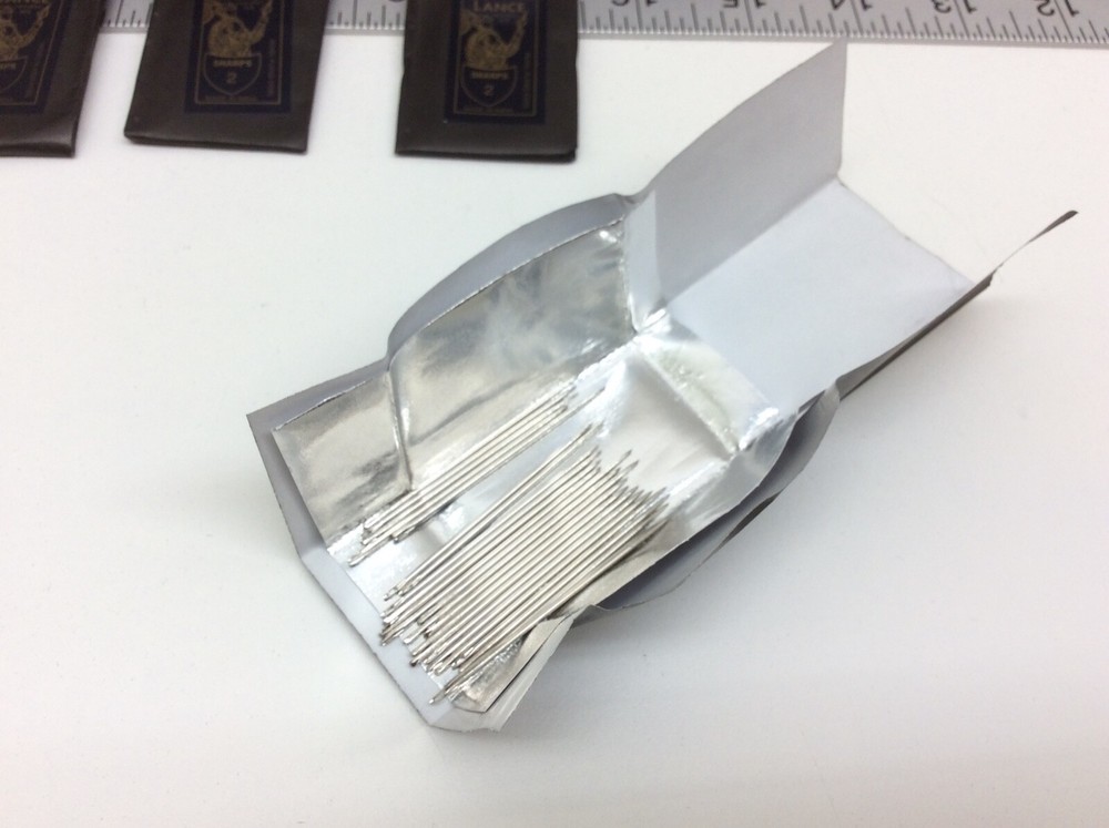 10 - Lance Sharps Hand Sewing Needles #2 25 Pack