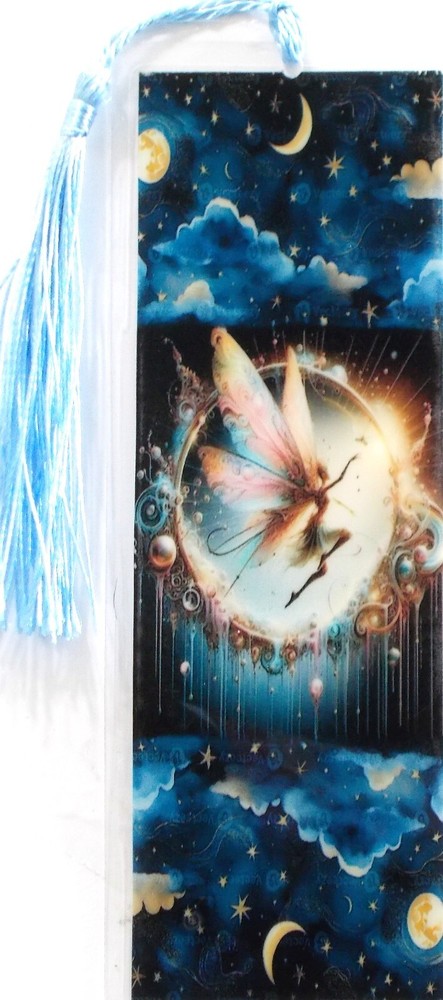 FAIRY NIGHT CHARM/ PIXIE/UNIQUE EXQUISITE LAMINATED BOOKMARK