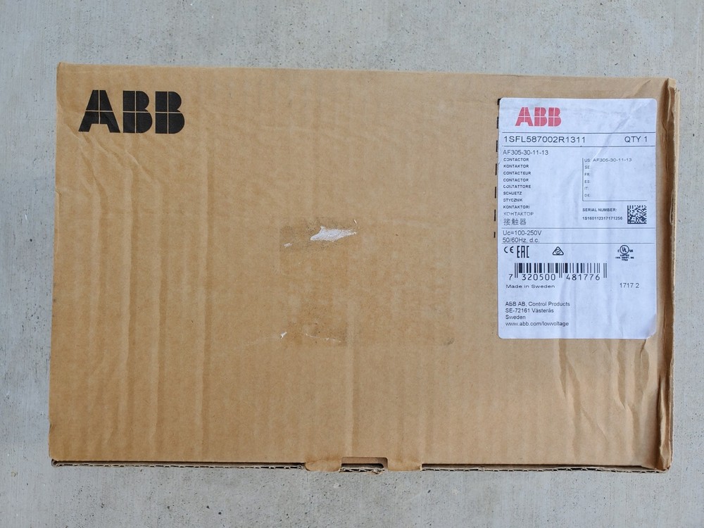 CONTACTOR 400A 600V, ABB AF305-30-11-13