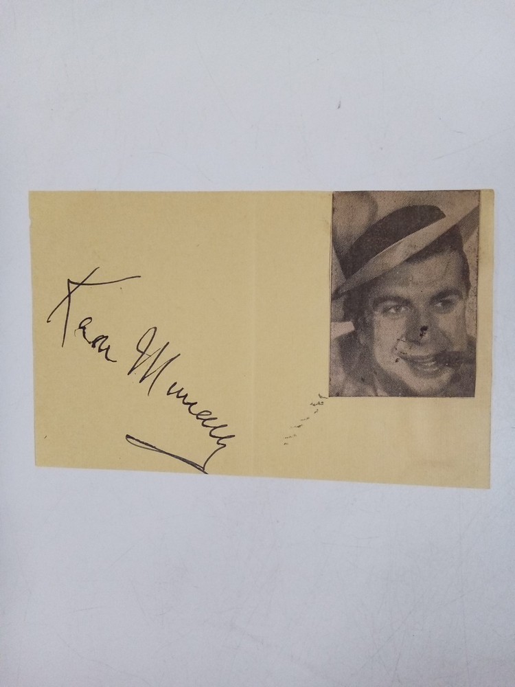 Ken Murray American Comedian Signed Cut JSA -#