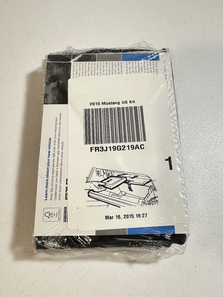 Ford Mustang Owner's Manual Set 2015