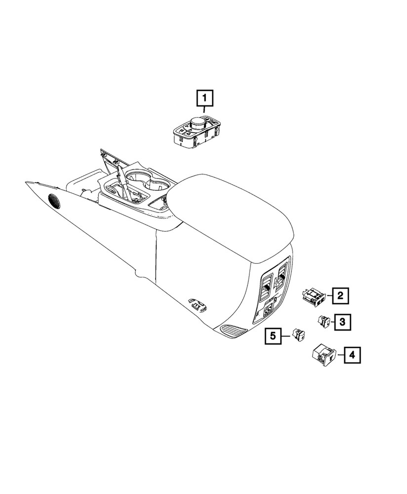 Genuine Mopar Transfer Case Switch 68458932AA