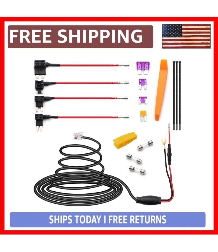 Easy Install 13FT Radar Detector Direct Wire Kit with  RJ-11 Connection