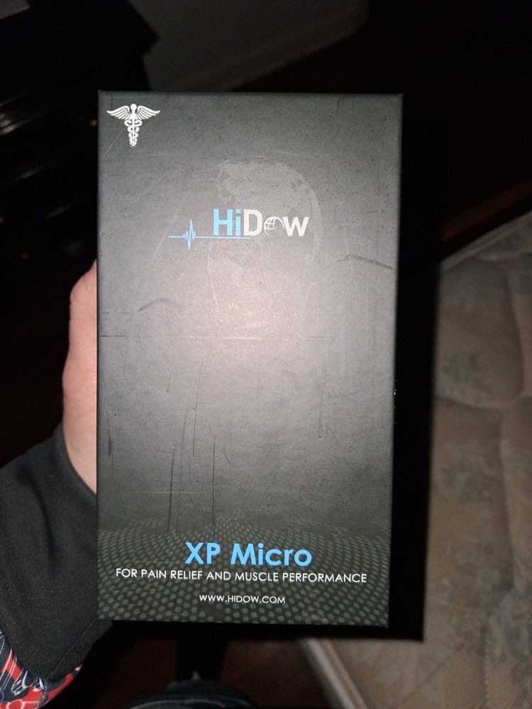 HiDow XP Micro Stimulation Device Pain Relief Muscle Performance Black