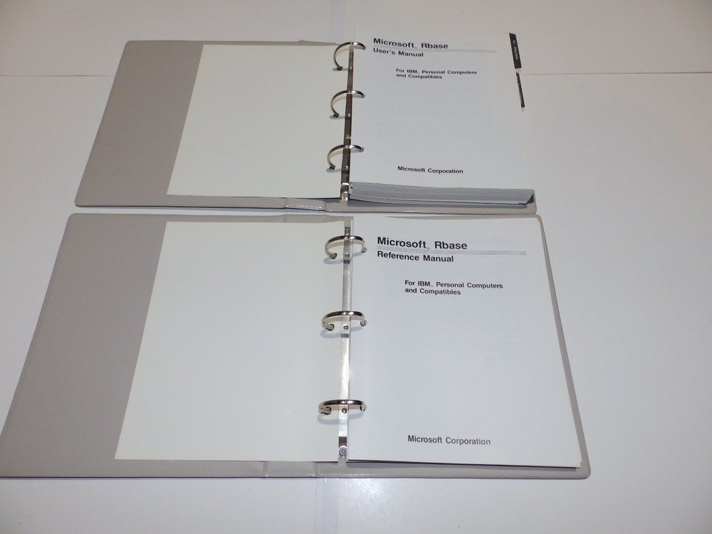 Vintage Software - Microsoft RBase Database Management System (5.25" diskettes)