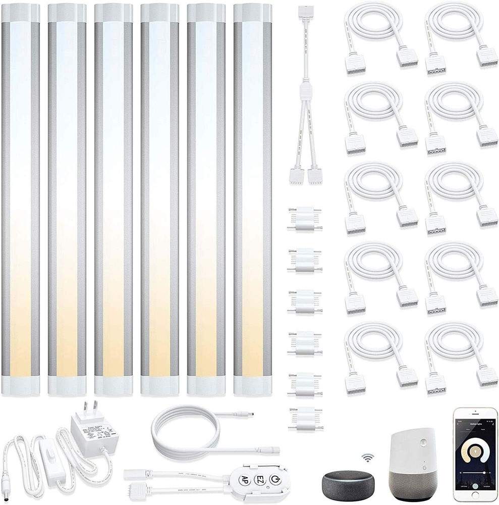 Smart Under Cabinet Lighting App, Alexa & Google Compatible Cabinet Lights – ...