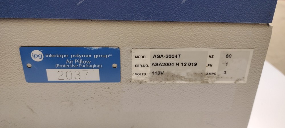 IPG INFLATABLE AIR PILLOW SYSTEM AP2000 TABLE TOP USED