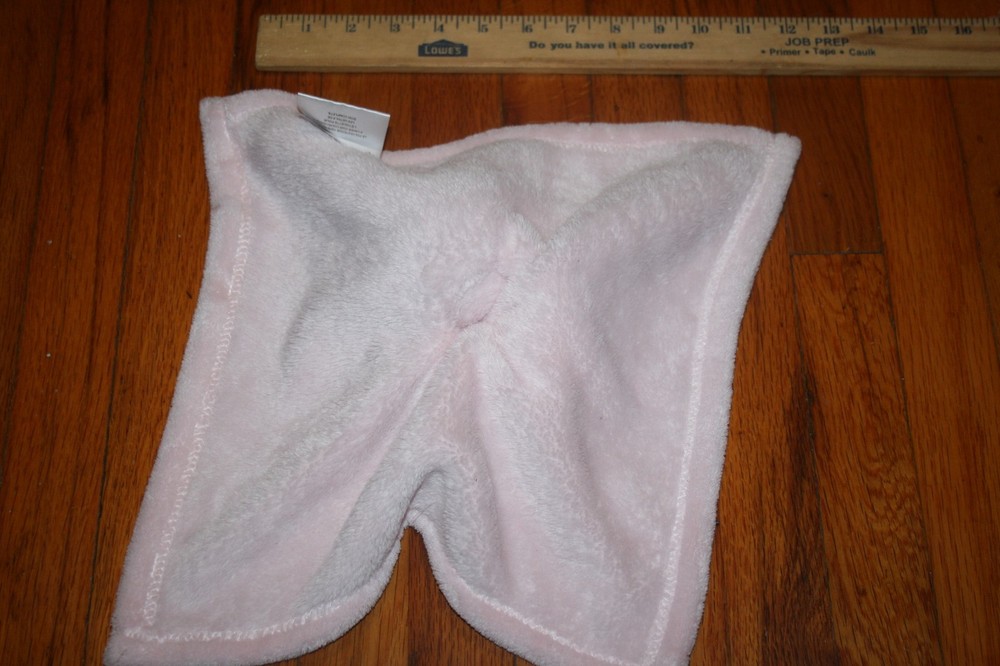 Doll with pink security blanket