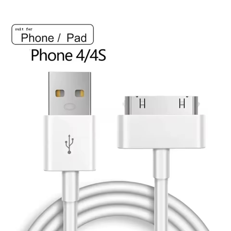 EYEZING Cable for iPhone 4s, 30-Pin USB Charging and Sync Dock 1 meter