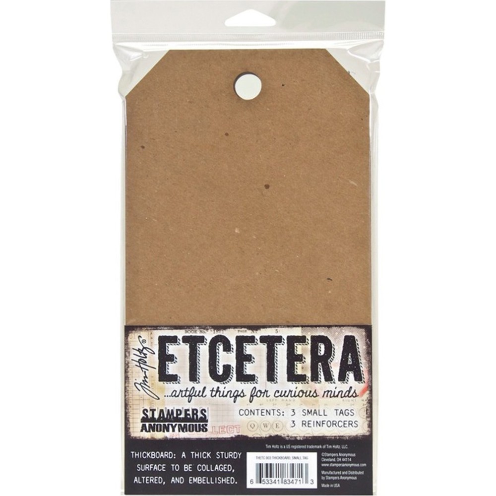 Small Tag Chipboard Craft Board Tags 5.5 x 10 Inch Mixed Media