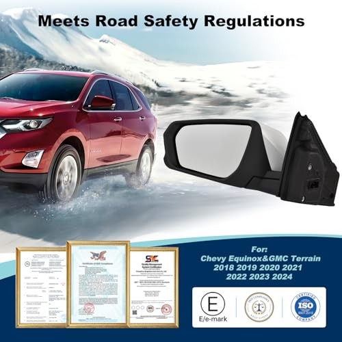 Side mirror assembly replacement, left side mirror assembly replacement, right