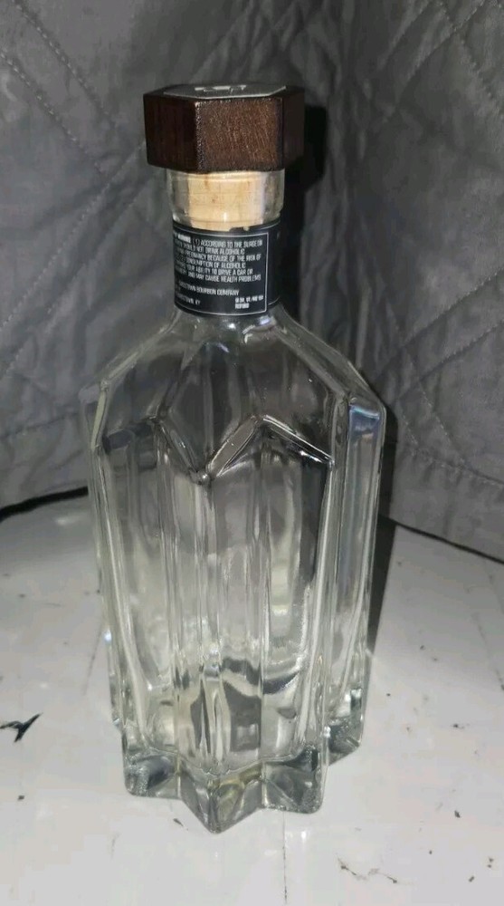 Empty Forbidden Whiskey Bottle Bourbon Bold Elegant Nice Shape
