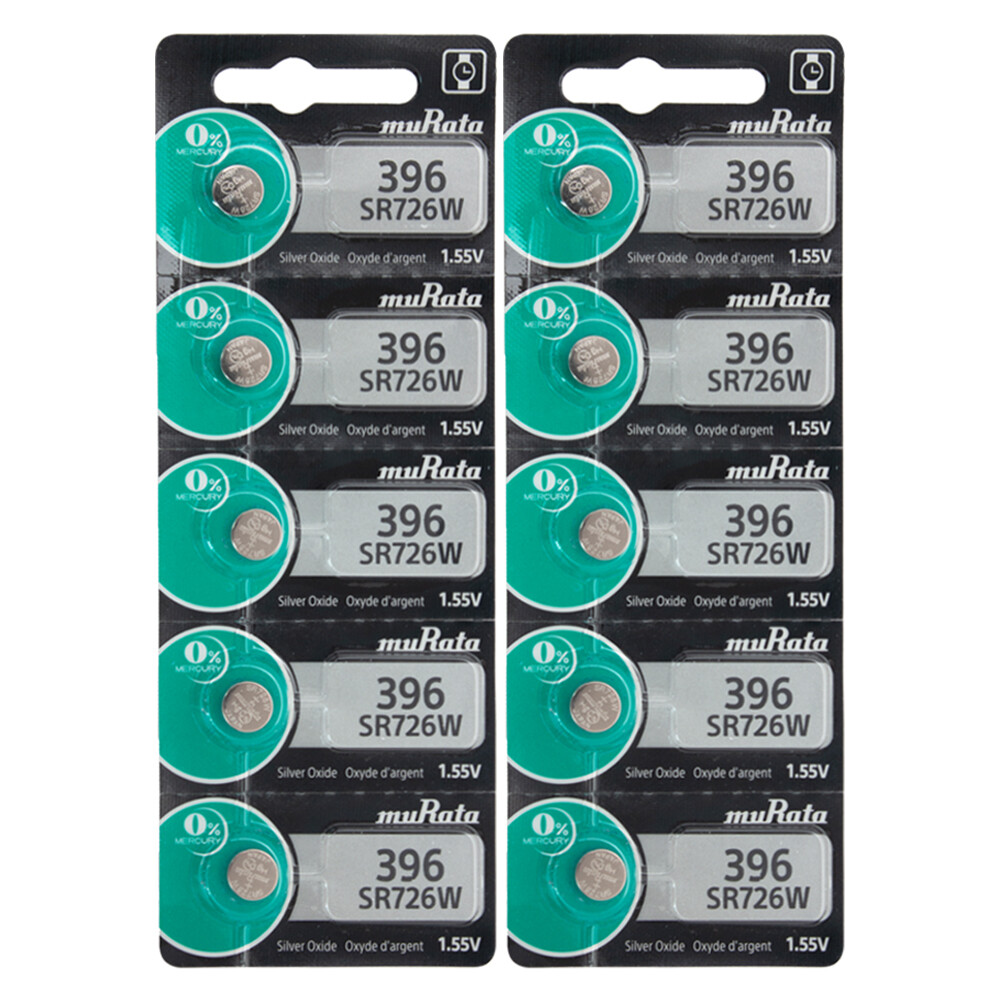 10 pack / 397 Murata Watch Batteries SR726SW