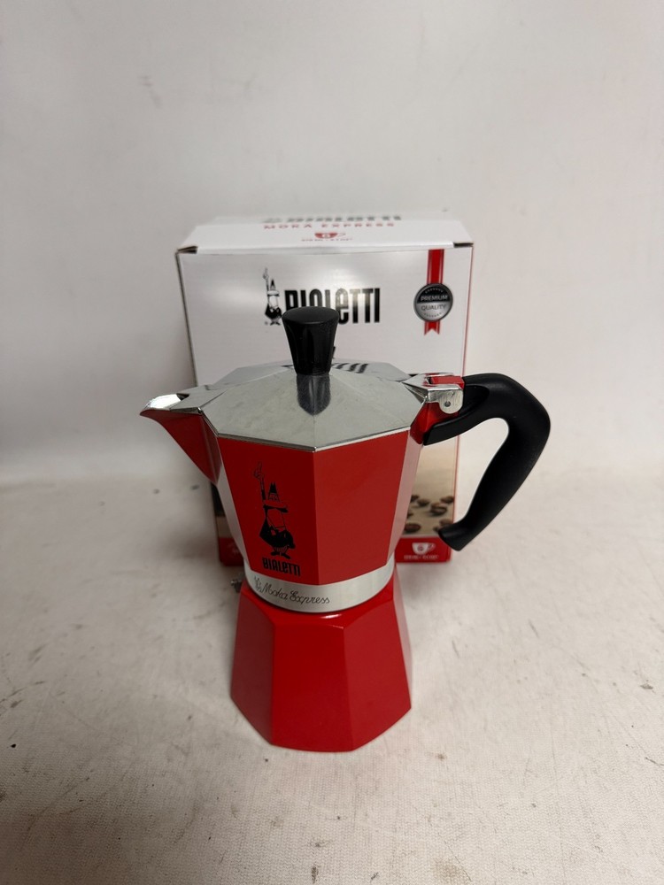 Bialetti Moka Express Coffee Maker - 6 Cup - Red