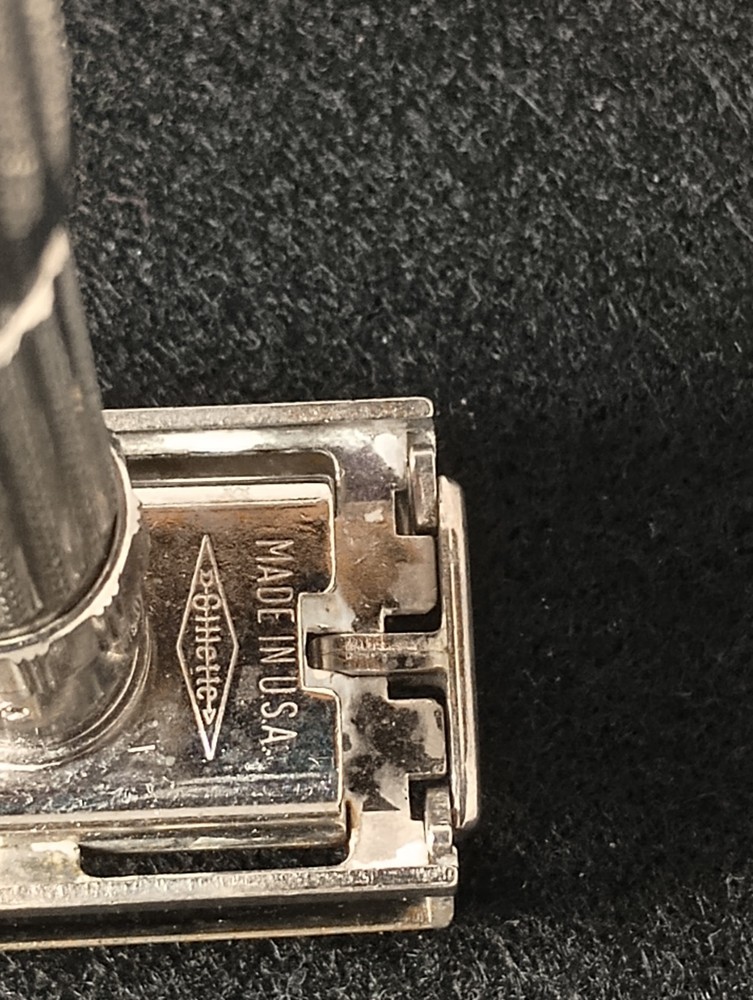 Vintage Gillette E1 Fatboy Adjustable Safety Razor