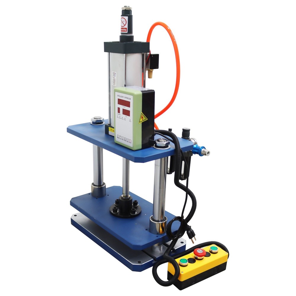 110V Pneumatic Punch Press with Controller 1102lb/500kg Double-Column Adjustable