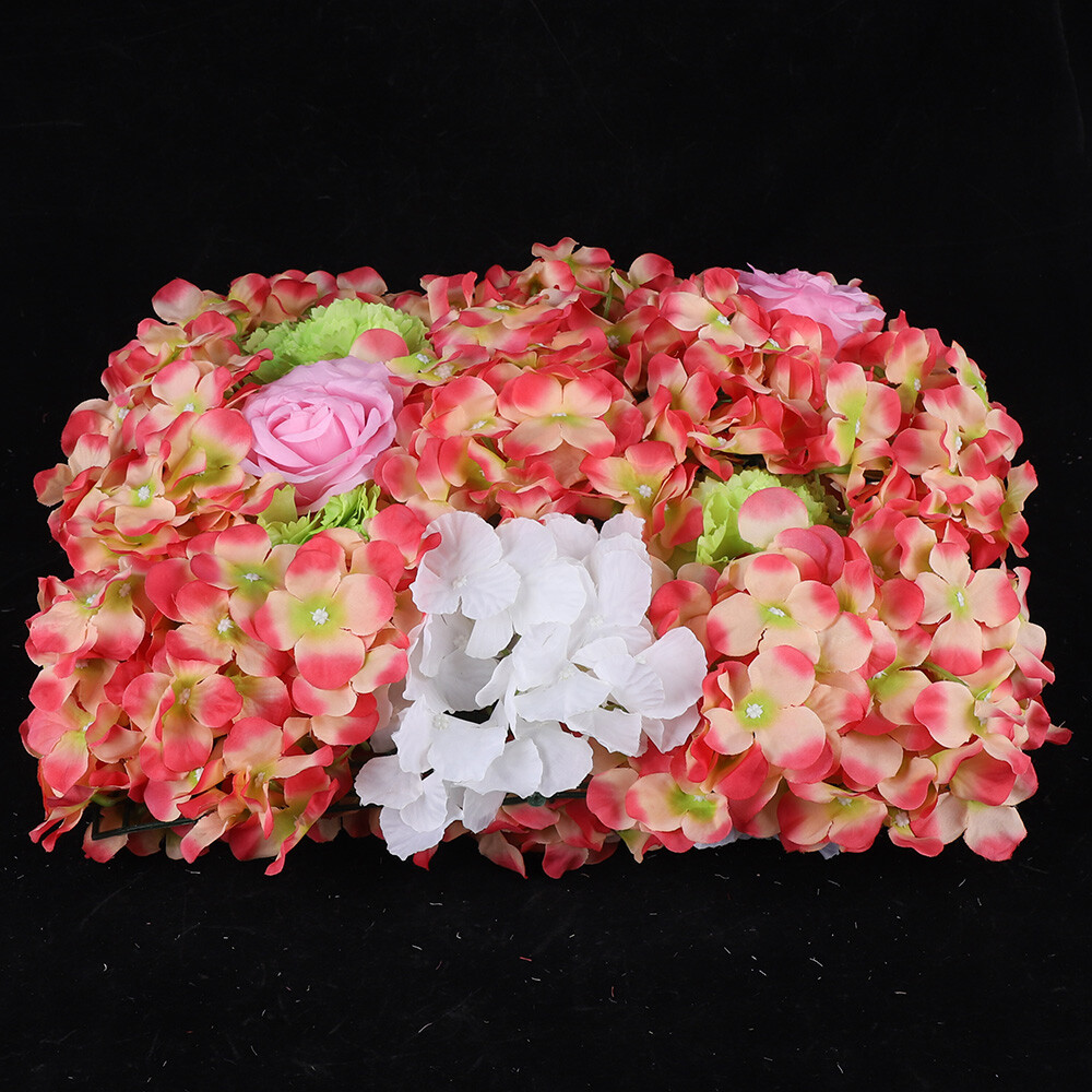 6pcs Artificial Flower Wall Panel Wedding Party Backdrop Plant Wall Decoration