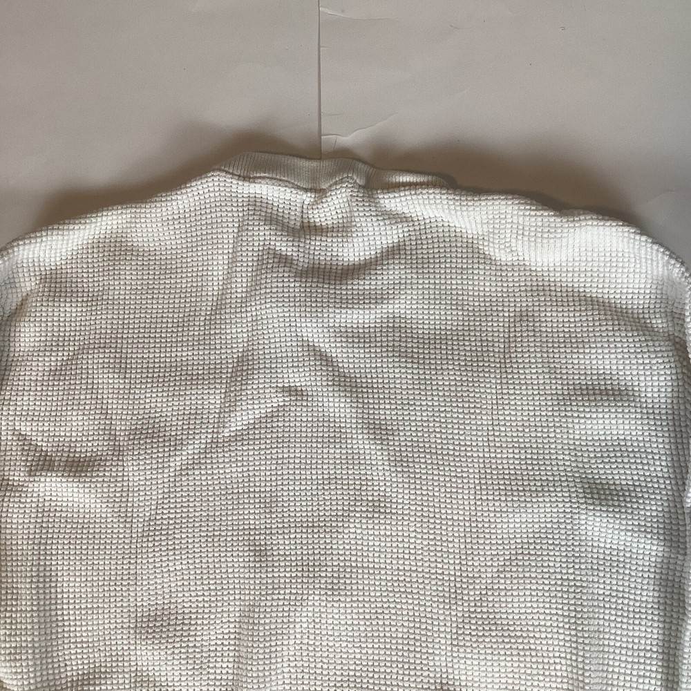 Pull & Bear Mens Sweater Long Sleeve Sz XL Comfort Crew Neck Soft White Pullover