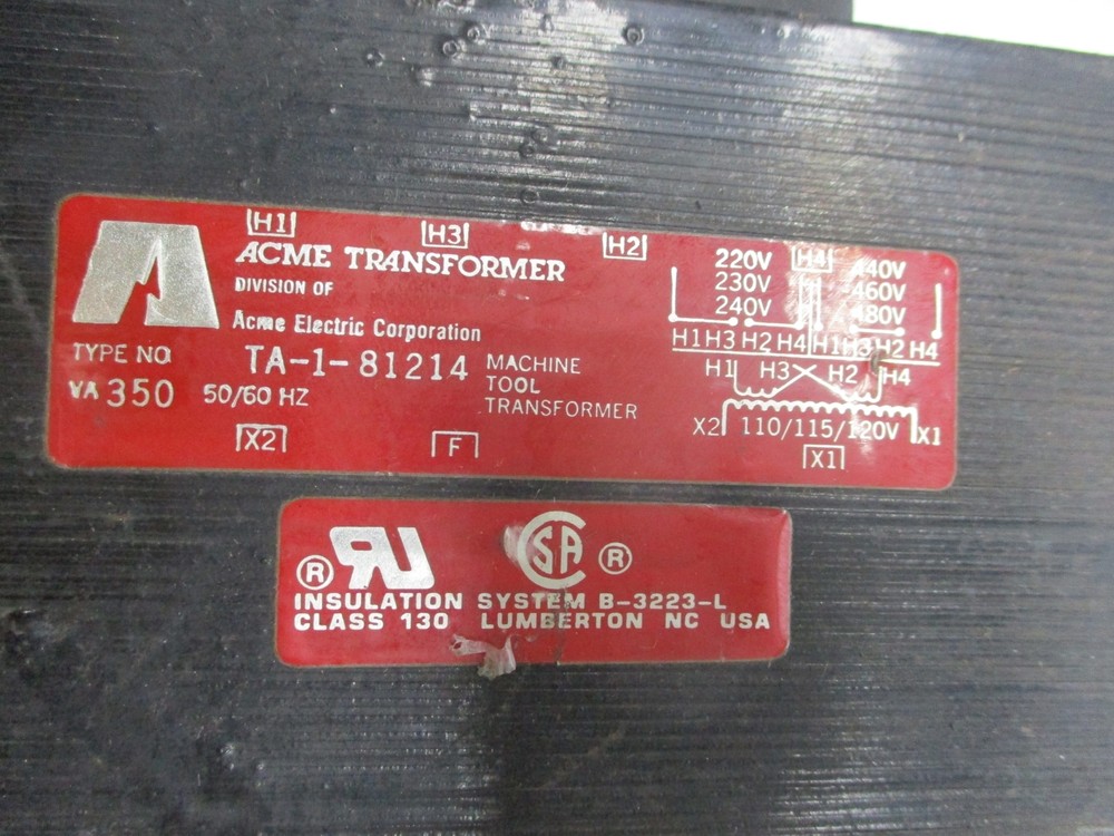 ACME TA-1-81214 TRANSFORMER UNMP