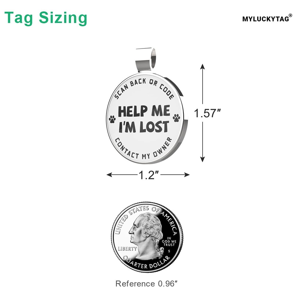 QR Code Dog Tags - Scan for Instant Pet Location Alert