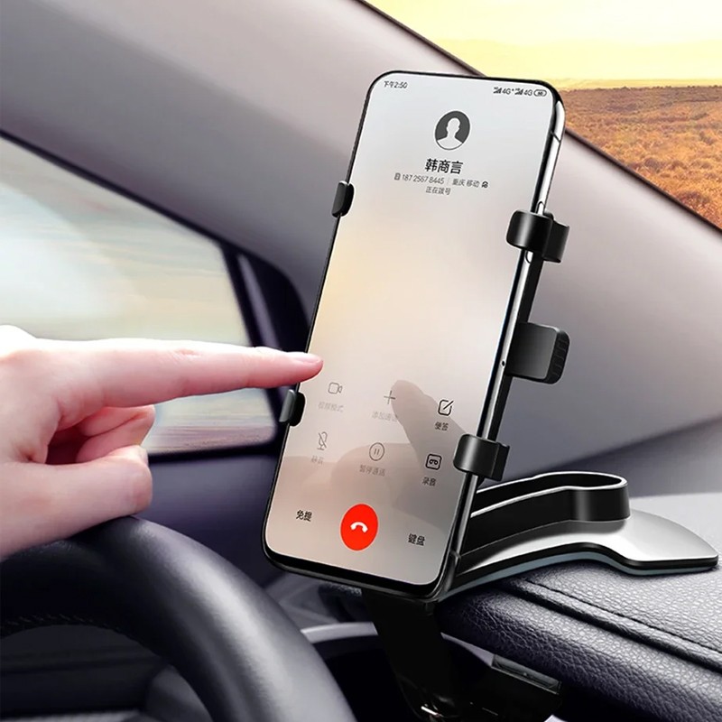 Car Dashboard Dash Mount Mobile Phone Holder GPS Stand Bracket Clip on Sun Visor