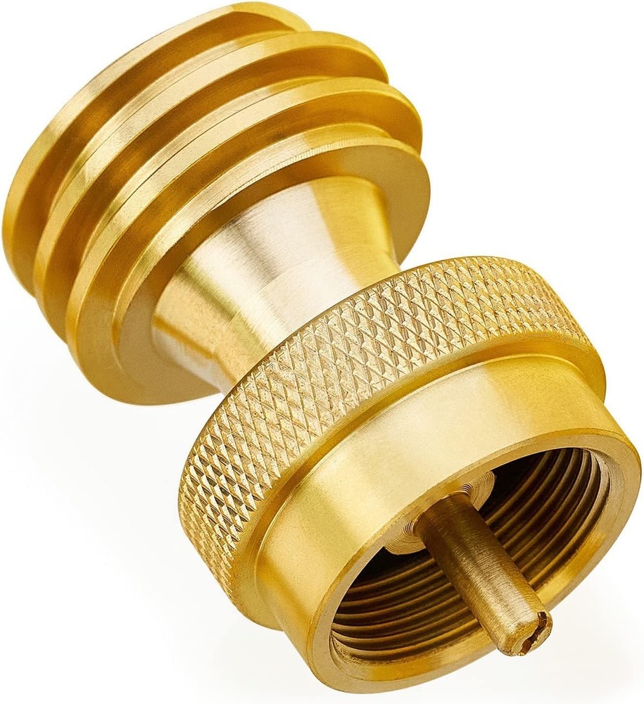 Universal Solid Brass Propane Tank Adapter 20LB to 1LB Converter QCC1 Regulator
