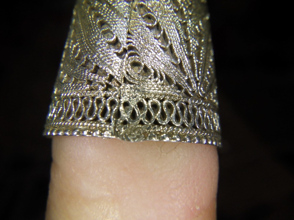 Thimble Filigree fine silver Israel