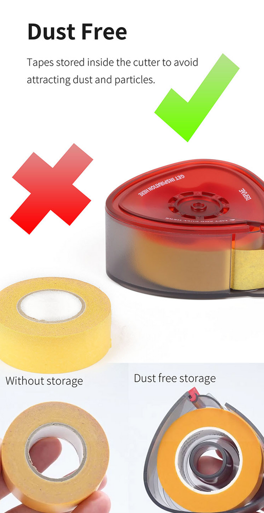 DSPIAE Masking Tape Dispenser Cutter Red MT-B01 - US
