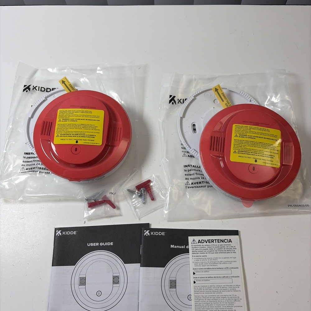 Kidde Smoke & Carbon Monoxide Detector, AA Battery Powered, 2 Pack
