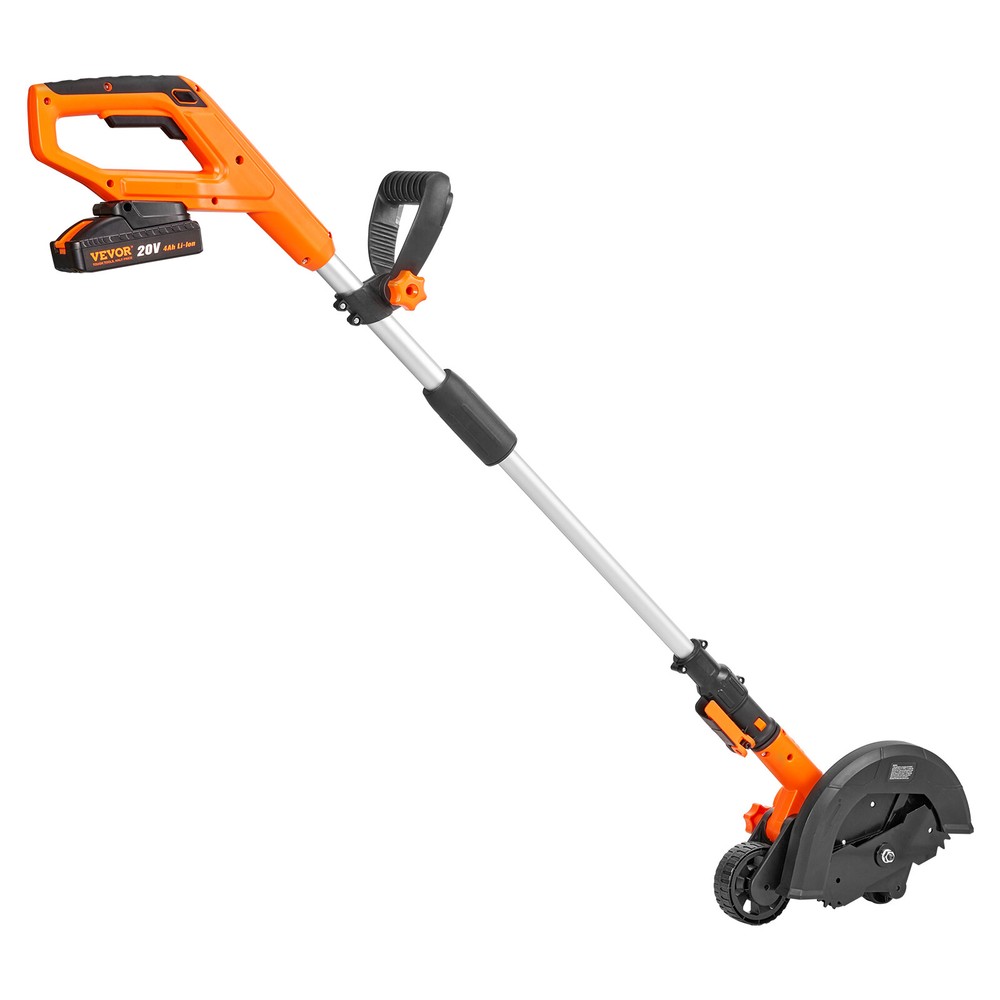 VEVOR Lawn Edger 20 V Battery Powered Cordless Edger 9" Blade 3-Position Depth