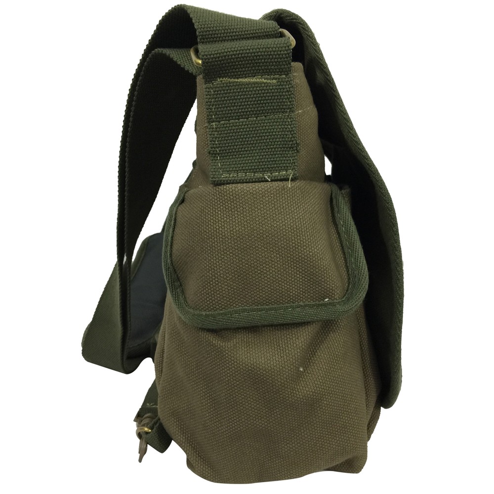 K-Cliffs 13.5" Heavy Duty 100% Canvas Laptop Messenger Bag